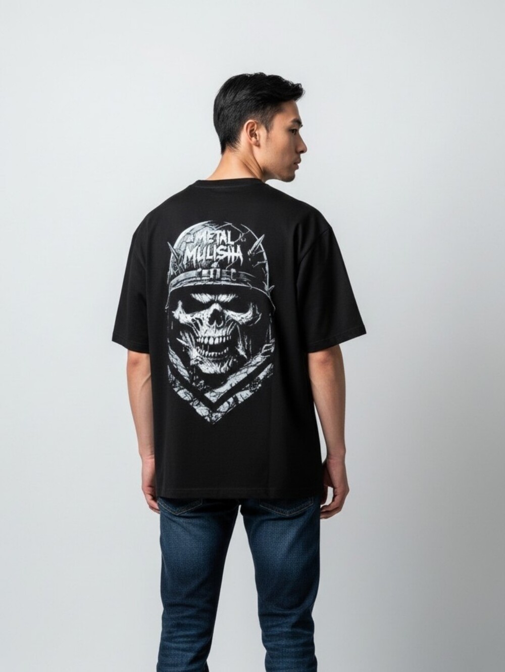 Metal Mulisha Black Skull Graphic Tee Grunge Short Sleeve Men's T-shirt 2XL